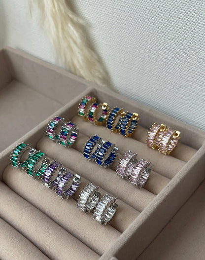 Earrings baguette